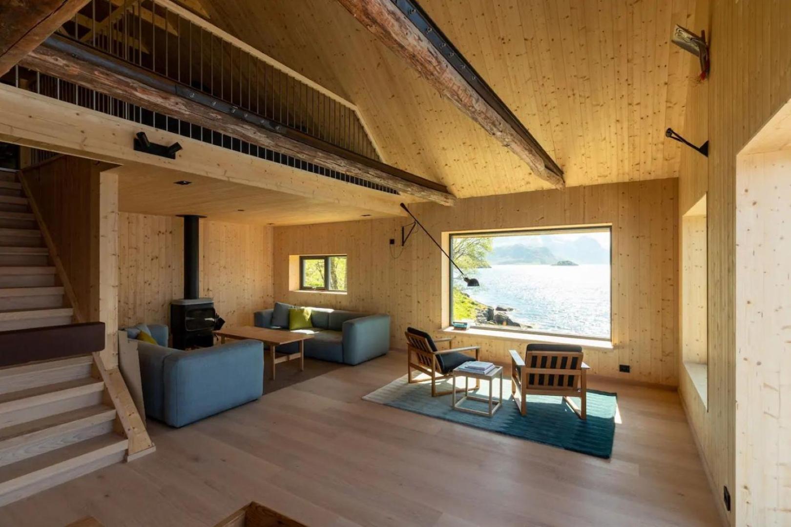 Minkfarmen, Spacious Seaside Cabin With Scenic View Рамберг Екстериор снимка